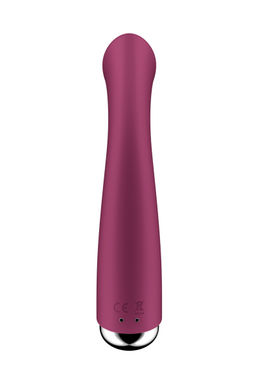 Вибратор для точки G с ротацией Satisfyer Spinning G-Spot 1, силикон, бордовый, 16,8 см