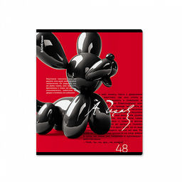 Цена за 5 шт. Тетрадь общая ученическая ErichKrause Balloon Dog, 48 листов, клетка, ламинация soft-touch+выборочный УФ-лак_MIX-PACK  фото 6
