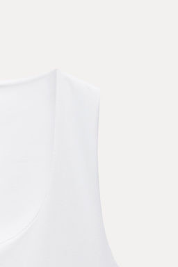 WIDE STRAP POLYAMIDE VEST TOP - Zara фото 6