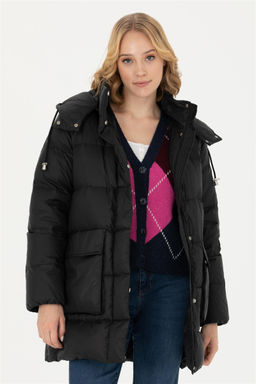 U. S. Polo Assn Женское черное пальто - U.s. polo assn фото 8