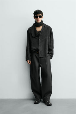 FLOWING JACQUARD SHIRT