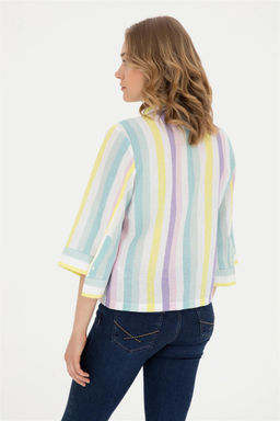 Женская мятная рубашка с длинным рукавом Неожиданная скидка в корзине - U.s. polo assn фото 5