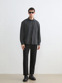 Regular Fit Dokulu Erkek G?mlek