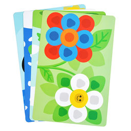 Мозаика для самых маленьких (39 фишек, 6 цветов, 8 картинок, смайлик в подарок)