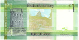Банкнота 1 фунт 2018 года Джерси