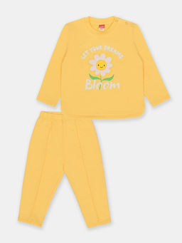 CRB wear/CSBG 90244-30-396 Комплект для девочки (джемпер, брюки),желтый/Ex.Cherubino