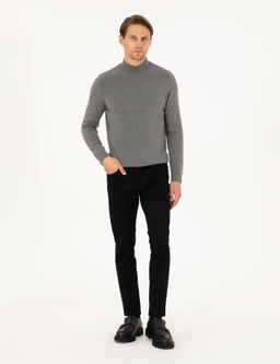 Siyah Slim Fit Jean Pantolon