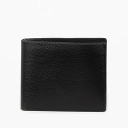 Портмоне мужское без застежки, отдел для купюр, для карт, для монет, чёрное