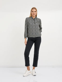 рубашка женская из вискозы с принтом - Glenfield фото 2