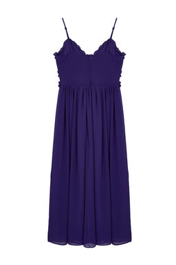 TRENDYOLMILLA Ekru Cicek Desenli A-Kesim F?rf?r Detayl? Astarl? Sifon Maxi Dokuma Elbise TWOSS23EL02013 фото 47