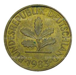 Монета 10 пфеннигов 1983 года F Германия
