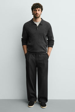 ZAPATILLA ESTILO RETRO / Negro