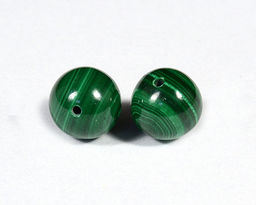 Бусины из малахита шарик 8мм, Пара Радуга камня