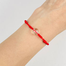 Защитный браслет Красная нить с Горным Хрусталем от 16 см