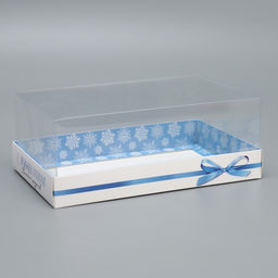 Цена за 5 шт. Коробка для десерта «Волшебных новогодних праздников», 22×8×13.5 см