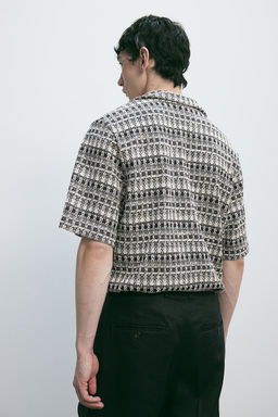 Polo de tweed Loose Fit - H&m фото 5