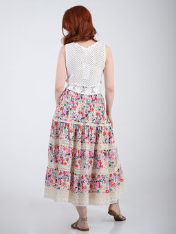 Юбка в стиле кантри больших размеров - Almond фото 4