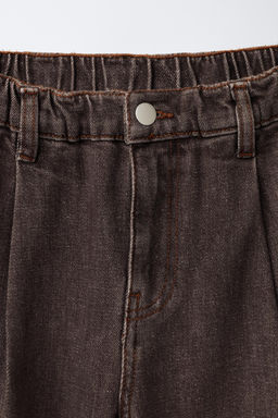 JEANS BALLOON EFECTO LAVADO / Marr?n - Zara фото 3