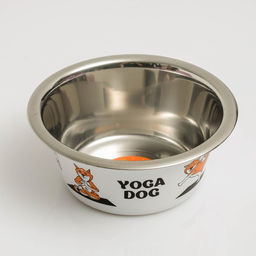 Миска стандартная Пижон. Yoga Dog, 450 мл