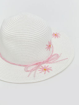 ?i?ek Nak??l? K?z ?ocuk Has?r ?apka