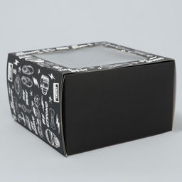 Цена за 5 шт. Коробка-фоторамка подарочная складная, упаковка, Мужская, 14?14?8 см