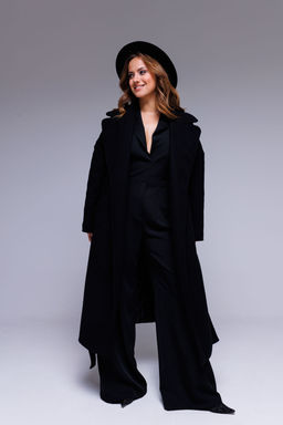 Пальто AURA 7031-164 чёрный