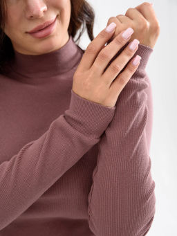 Водолазка кашкорсе рубчик Хлопок 95% лайкра 5%(стойка) - Оптима фото 13