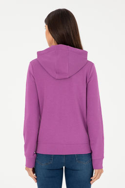 U. S. Polo Assn / Женский фиолетовый базовый свитшот - U.s. polo assn фото 5