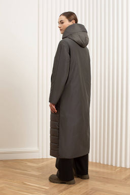 Пальто женское арт. 262W, оливка темная, р. 48 - Ultramarine фото 4