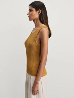 Майка из вискозы с люрексом / Zarina  фото 4