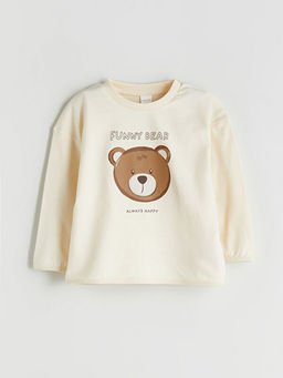 Bisiklet Yaka Erkek Bebek Sweatshirt ve Pantolon 2li