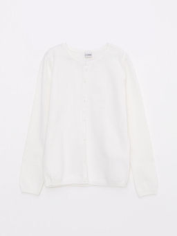 Bisiklet Yaka Basic Uzun Kollu K?z ?ocuk Triko H?rka