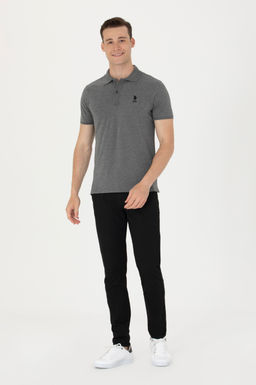 Erkek Slim Fit Siyah Kanvas Pantolon