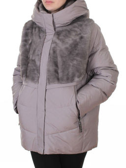 M-8869 GRAY Куртка зимняя женская (150 гр. холлофайбер)