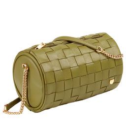 Итальянская кожаная сумка DuDu Bags серии Abigail | оливковый