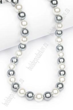 Бусины круглые на нитке 8 мм (SF-8069) жемчуг микс №1 - Больше подарков фото 3