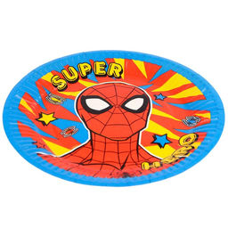 Цена за 10 шт. Тарелка бумажная С Днем Рождения!, Человек паук - Marvel фото 3