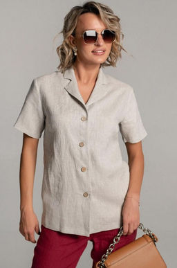 Рубашка из 100% льна премиального качестваМехико