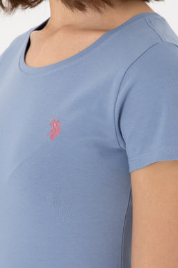 Kad_n Mavi Bisiklet Yaka Ti__rt Sepette S_rpriz _ndirim - U.s. polo assn фото 7