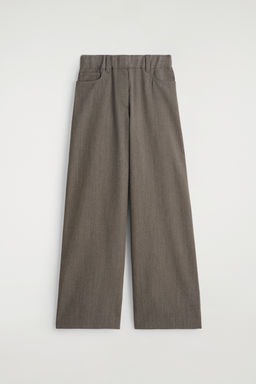 PANTALONES REGULAR FIT WIDE LEG MEZCLA LANA - H&m фото 2