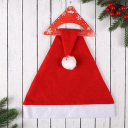 Колпак новогодний Ёлка с наклейкой, красный - Зимнее волшебство фото 3