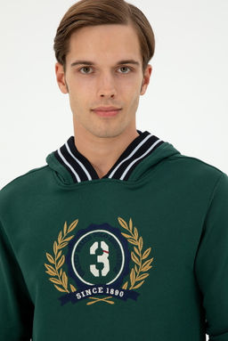 Мужской темно-зеленый свитшот Неожиданная скидка в корзине - U.s. polo assn фото 2