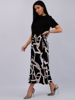 Платье "Виттория 17" абстракция, вискоза/кулирка