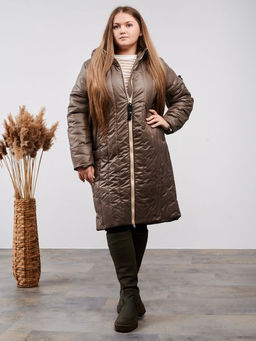Пальто демисезонное Аврора кофе - Yollochka фото 3