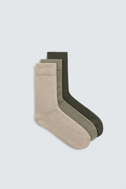 3-PACK OF TEXTURED SOCKS - Zara фото 2