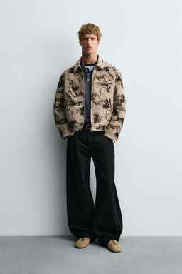 TEXTURED JACQUARD JACKET