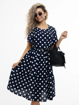 Платье женское, цвет синий белый - Барболета фото 5