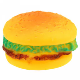 Игрушка для собаки "Чизбургер" д7,5х4,5см, с пищалкой, ПВХ, на картоне (Китай)