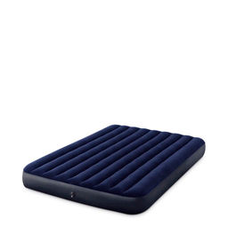 Матрас надувной 203*152*25 см INTEX CLASSIC DOWNY до 272 кг (2 подушки+насос) арт. 64765 (108-046)