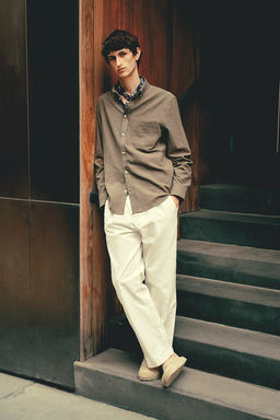 Camisa en tejido texturizado Regular Fit - H&m фото 2